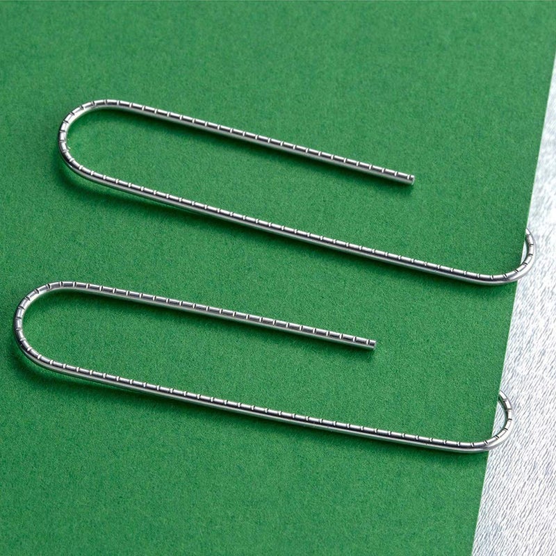 Vinaco Paper Clips Non Skid, 500PCS Medium and Jumbo Paper Clips (1.3 inch & 2.0 inch), Durable & Rustproof, Coated Paperclip Great for Office School and Personal Use - Image 4